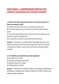 AUDIT EXAM 1 - COMPREHENSIVE PRACTICE TEST COMPLETE QUESTIONS WITH VERIFIED ANSWERS 
