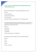 Course 1- Quiz 2- Surgical Specialties study guide questions with verified detailed answers