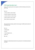 Surgical Specialties and Procedures CST Review questions with verified answers