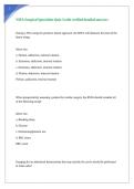NIFA Surgical Specialties Quiz 3 with verified detailed answers