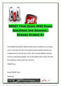 NR607 Final Exam Questions & Answers &vert; 1&comma;000&plus; Practice Questions &vert; PMHNP Roles&comma; Psychiatric Emergencies&comma; Psychopharmacology&comma; Ethics&comma; Depression & Mental Health Disorders &vert; NR607 Psychiatric Mental Health Nurse Practitioner