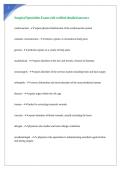 Surgical Specialties Exam with verified detailed answers