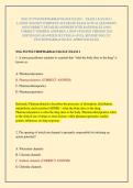 NSG 552 PSYCHOPHARMACOLOGY EXAM 1 &comma; EXAM 2 & EXAM 3 LATEST 2026&sol;2027 COMPLETE ACCURATE EXAM ACTUAL QUESTIONS AND CORRECT DETAILED ANSWERS WITH RATIONALES &lpar;100&percnt; CORRECT VERIFIED ANSWERS&rpar; A NEW UPDATED VERSION 2026 EDITION &vert;GUARANTEED SUCCESS A&plus; &vert;FULL REVIS