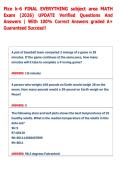 Ftce k-6 FINAL EVERYTHING subject area MATH &NewLine;Exam &lpar;2026&rpar; UPDATE Verified Questions And &NewLine;Answers &vert; With 100&percnt; Correct Answers graded A&plus; &NewLine;Guaranteed Success&excl;&excl; 
