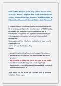 FISDAP EMT Medical Exam Prep &vert;&vert; Most Recent Exam &NewLine;2026&vert;2027 Actual Complete Real Exam Questions And &NewLine;Correct Answers &lpar;Verified Answers&rpar; Already Graded A&plus; &NewLine;&vert; Guaranteed Success&excl;&excl; Newest Exam &vert; Just Released&excl;&excl; 