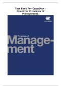 TEST BANK for OpenStax Principles of Management ISBN 9781711491370 Complete All Chapters&NewLine;
