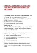CORPORALS COURSE TEST 2 PRACTICE EXAM QUESTIONS WITH VERIFIED ANSWERS AND RATIONALES