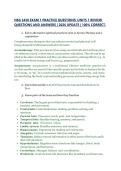 NSG 3450 EXAM 1 PRACTICE QUESTIONS&colon; UNITS 1 REVIEW QUESTIONS AND ANSWERS &vert; 2026 UPDATE &vert; 100&percnt; CORRECT&period;