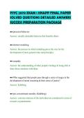 PSYC 2070 EXAM 1 KNAPP FINAL PAPER &NewLine;SOLVED QUESTIONS DETAILED ANSWERS &NewLine;SUCCESS PREPARATION PACKAGE