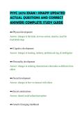 PSYC 2070 EXAM 1 KNAPP UPDATED &NewLine;ACTUAL QUESTIONS AND CORRECT &NewLine;ANSWERS COMPLETE STUDY GUIDE 