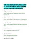 PSYC 2070 EXAM 2 KNAPP FINAL PAPER &NewLine;SOLVED QUESTIONS DETAILED ANSWERS &NewLine;SUCCESS PREPARATION PACKAGE 