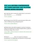PSYC 2070 MIDTERM COMPREHENSIVE &NewLine;TEST PAPER QUESTIONS AND SOLUTIONS &NewLine;VERIFIED REVIEW RESOURCE 