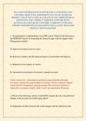 WGU D561 INFORMATION SYSTEMS FOR ACCOUNTING AND CONTROL OBJECTIVE ASSESSMENT &lpar;OA&rpar; EXAM TESTBANK 2026&sol;2027 AND STUDY GUIDE ACCURATE EXAM COMPLETE REAL QUESTIONS AND CORRECT VERIFIED ANSWERS WITH RATIONALES &lpar;DETAILED ANSWERS&rpar; CURRENTLY UPDATED VERSION 2026 
