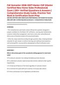 Fall Semester 2026&ndash;2027 Master CSP &lpar;Master Certified New Home Sales Professional&rpar; Exam &vert; 200&plus; Verified Questions & Answers &vert; Comprehensive Study Guide&comma; Practice Test Bank & Certification Exam Prep