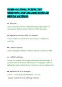 PUBH 6012 FINAL ACTUAL TEST &NewLine;QUESTIONS AND ANSWERS BUNDLED &NewLine;REVIEW MATERIAL 