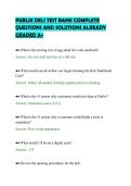 PUBLIX DELI FULL QUESTIONS AND &NewLine;CORRECT ANSWERS VERIFIED STUDY &NewLine;PACK 