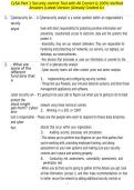 CySA Part 1 Security control Test with All Correct & 100&percnt; Verified Answers &vert;Latest Version &vert;Already Graded A&plus;