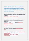 HSC 410 - Final Exam &vert;&vert; Most Recent Exam 2026&vert;2027 &NewLine;Actual Complete Real Exam Questions And Correct Answers &NewLine;&lpar;Verified Answers&rpar; Already Graded A&plus; &vert; Guaranteed Success&excl;&excl; &NewLine;Newest Exam &vert; Just Released&excl;&excl; 