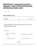 NURS 663 Exam 1 Questions and Answers &lpar;2026&rpar; &vert; Most Tested Questions &vert; Latest Update &vert; Complete Study Guide & Exam Prep