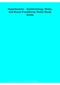 Hypertension Epidemiology&comma; Risks&comma; and Nurse Practitioner Roles Study Guide &vert; Cardiovascular Nursing Review & NP Exam Prep 2026&sol;2027