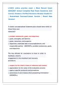 LCADC online practice exam &vert;&vert; Most Recent Exam &NewLine;2026&vert;2027 Actual Complete Real Exam Questions And &NewLine;Correct Answers &lpar;Verified Answers&rpar; Already Graded A&plus; &NewLine;&vert; Guaranteed Success&excl;&excl;Latest Version &vert; Brand New &NewLine;Version&excl;  