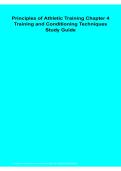 Principles of Athletic Training Chapter 4 Training and Conditioning Techniques Study Guide &vert; Sports Medicine Exam Prep 2026&sol;2027