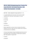 NR 283 &sol; NR283 Pathophysiology Exam 2 Practice Test Actual 2026&sol;2027 with Detailed Rationales &vert; 100&percnt; Verified &vert; Pass Guaranteed &ndash; A&plus; Graded