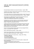 VMP 420 - BEEF EXAM QUESTIONS WITH VERIFIED ANSWERS