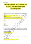 NRNP 6675 Week 11 Final Exam 2026-2027 &vert; 100&percnt; Accurate Answers & A&plus; Guide&NewLine;&NewLine;