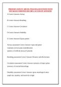 PRIMARY SURVEY ABCDE &lpar;TRAUMA&rpar; QUESTIONS WITH DETAILED VERIFIED AND 100&percnt; ACCURATE ANSWERS