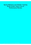 Sports Medicine and Athletic Training Study Guide &vert; Injury Care & Performance Review 2026&sol;2027
