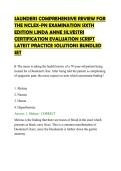 SAUNDERS COMPREHENSIVE REVIEW FOR THE NCLEX-PN EXAMINATION SIXTH EDITION LINDA ANNE SILVESTRI CERTIFICATION EVALUATION SCRIPT LATEST PRACTICE SOLUTIONS BUNDLED SET&period;pdf&NewLine;&NewLine;