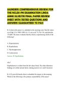 SAUNDERS COMPREHENSIVE REVIEW FOR THE NCLEX-PN EXAMINATION LINDA ANNE SILVESTRI FINAL PAPER REVIEW SHEET WITH TESTED QUESTIONS AND ANSWERS GUARANTEED TO PASS&period;pdf&NewLine;&NewLine;