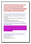 Certified Asbestos Management Planner&NewLine;Exam Practice Questions & &lbrack;Verified&NewLine;Answers&rsqb;&comma; Plus Explained Rationales&vert;2026&NewLine;Latest Update&vert; Instant Download PDF