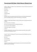 Pennsylvania DOH Basic Vehicle Rescue Ultimate Exam