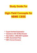 High-Yield Concepts for NBME CBSE Exam Preparation &vert; Complete Medical Board Review Guide &vert; Essential Topics & Exam Prep Strategy
