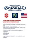 FLORIDA FIRE OFFICER 2 COMPREHENSIVE QUESTIONS AND ANSWERS SURE A&period;pdf