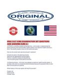 WGU C427 CORE EXAMINATION SET QUESTIONS AND ANSWERS SURE A&period;pdf