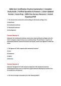 ABSA SA-C Certification Practice Examination &vert; Complete&NewLine;Study Guide &vert; Verified Questions & Answers &vert; Latest Updated&NewLine;Version &vert; Exam Prep &vert; 100&percnt; Pass Success Resource &vert; Instant&NewLine;Download PDF&NewLine;