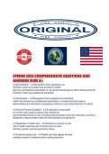 CPMSM 2026 COMPREHENSIVE QUESTIONS AND ANSWERS SURE A&period;pdf