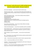 Nur 151 Exam 1 with all Correct & 100&percnt; Verified Answers &vert;Actual Complete Update &vert;Already Graded A&plus;