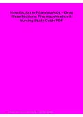 Introduction to Pharmacology Study Guide PDF &vert; Drug Classifications&comma; Pharmacokinetics & Nursing Review 2026&sol;2027