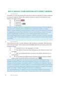 NUR 101 MODULE 3 EXAM QUESTIONS WITH CORRECT ANSWERS &vert; VERIFIED