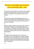 JR 201 EXAM PREP QUESTIONS &NewLine;AND ANSWERS 2026 - 2027