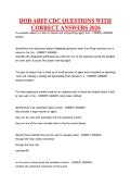 DOD ARFF CDC QUESTIONS WITH &NewLine;CORRECT ANSWERS 2026 