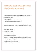NBME CBSE USMLE EXAM QUESTIONS WITH COMPLETE SOLUTIONS 