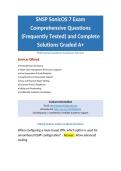 SNSP SonicOS 7 Exam Comprehensive Questions &lpar;Frequently Tested&rpar; and Complete Solutions Graded A&plus;