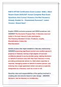 NAPA CPFA&reg; Certification Exam &lpar;Latest  2026&rpar; &vert;&vert; Most &NewLine;Recent Exam 2026&vert;2027 Actual Complete Real Exam &NewLine;Questions And Correct Answers &lpar;Verified Answers&rpar; &NewLine;Already Graded A&plus; &vert; Guaranteed Success&excl;&excl;  Latest &NewLine;Version &vert; Brand New&excl;&excl; 