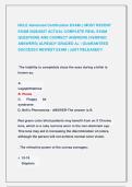 NCLE Advanced Certification EXAM &vert;&vert; MOST RECENT &NewLine;EXAM 2026&vert;2027 ACTUAL COMPLETE REAL EXAM &NewLine;QUESTIONS AND CORRECT ANSWERS &lpar;VERIFIED &NewLine;ANSWERS&rpar; ALREADY GRADED A&plus; &vert; GUARANTEED &NewLine;SUCCESS&excl;&excl; NEWEST EXAM &vert; JUST RELEASED&excl;&excl; 