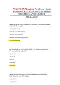 NSG 6998 FNP Predictor Prep Exam &ndash; South University &ndash; Complete Verified Practice Questions and Solutions